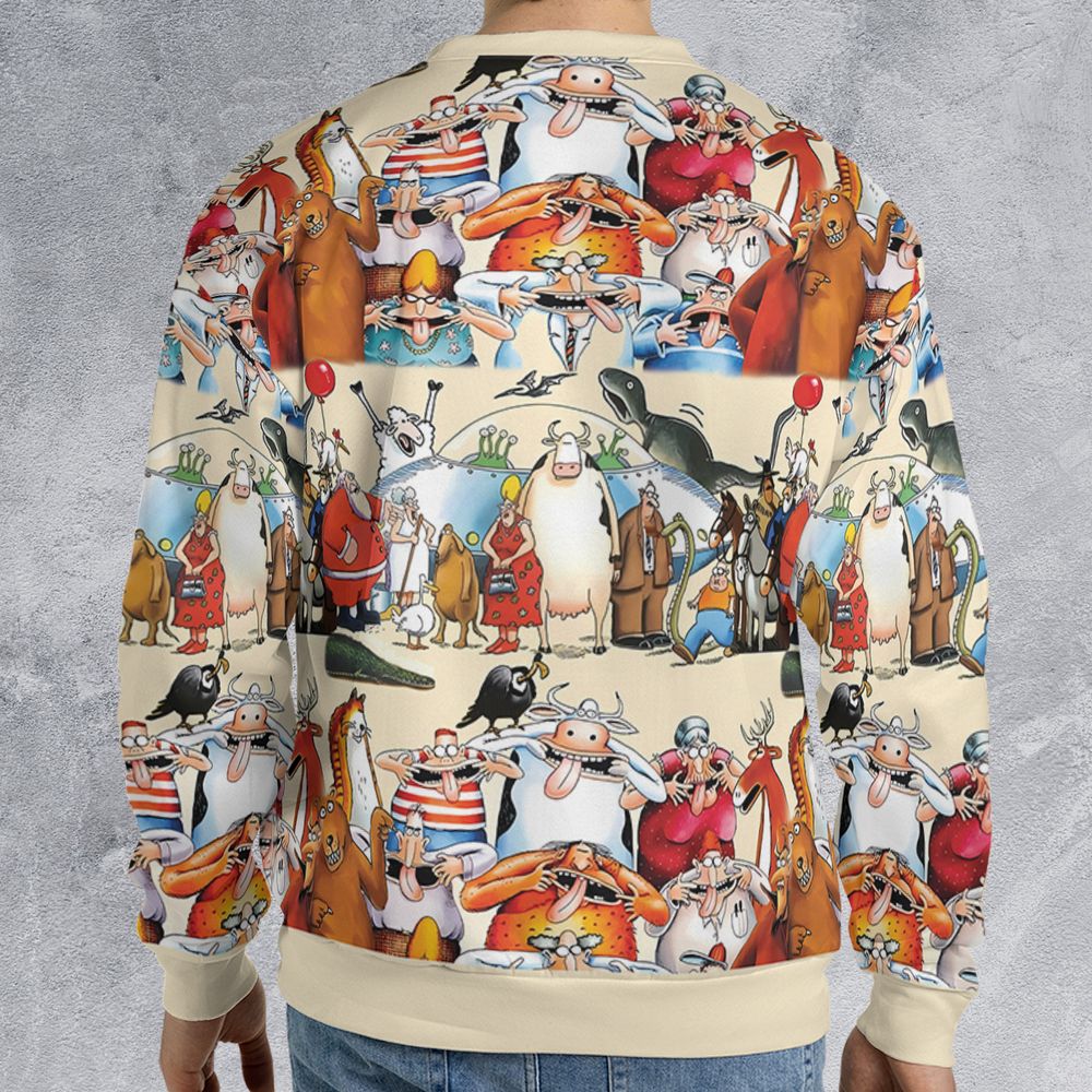 All-over Print Sweatshirt - QDYKKL9Y - - 2