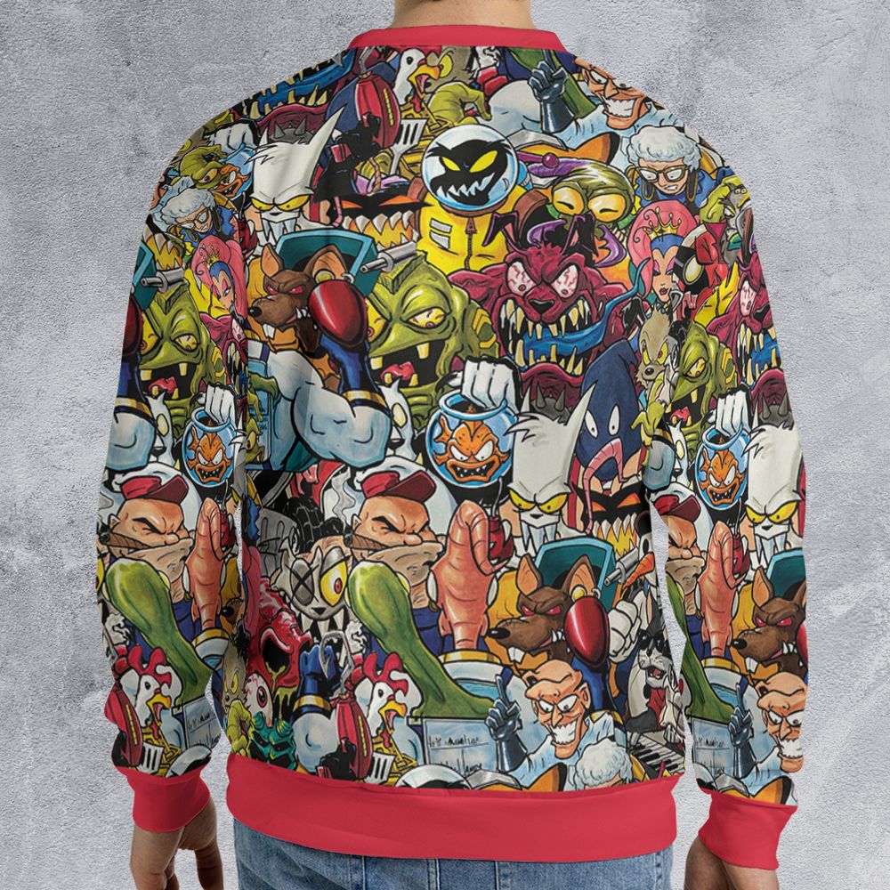 All-over Print Sweatshirt - BM9D6MZH - - 2