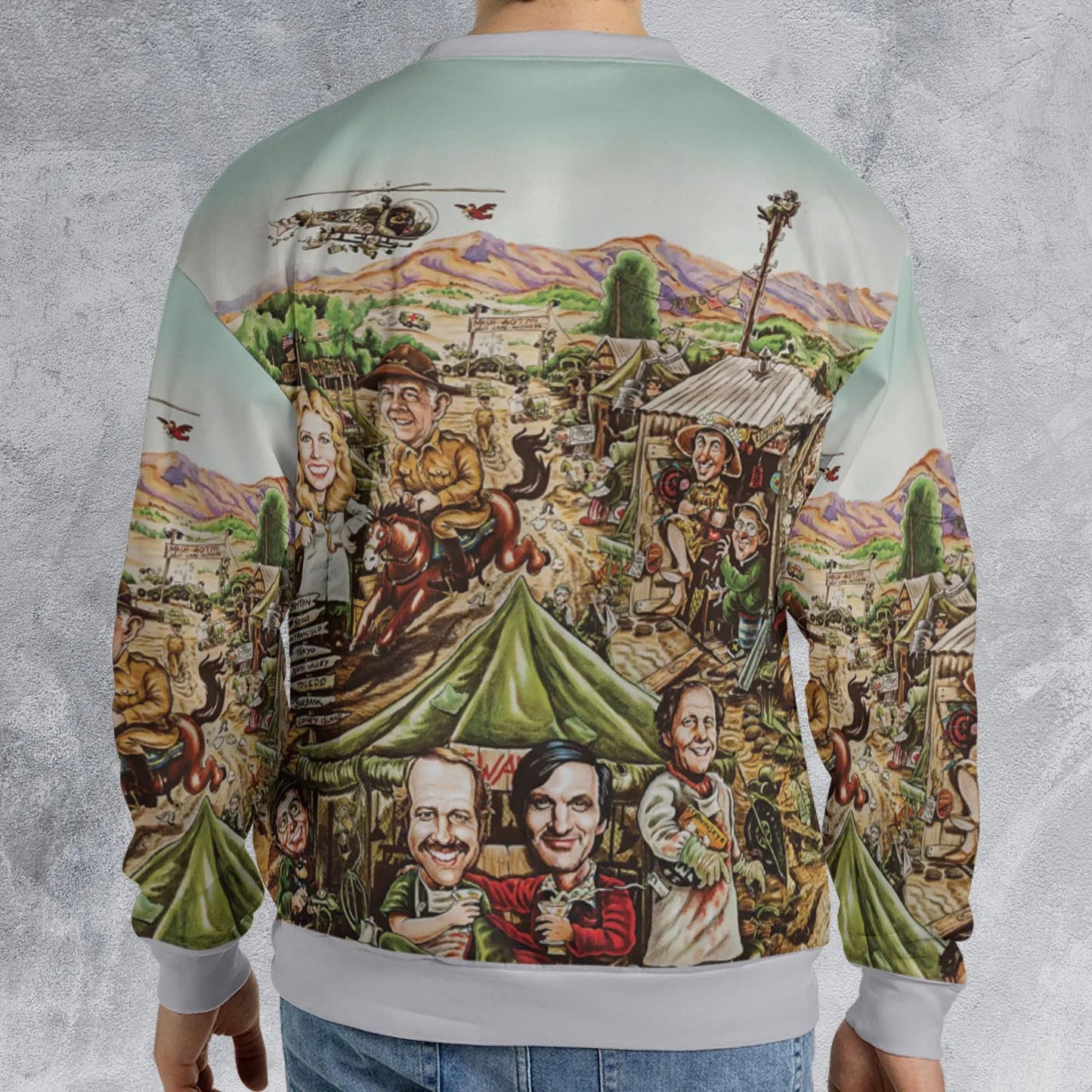 All-over Print Sweatshirt - HVSZHYKD