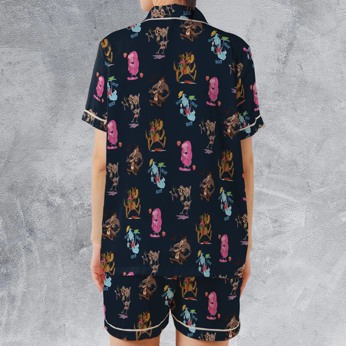 Satin Short-Sleeve Pajamas Set - 8NG7CCWX