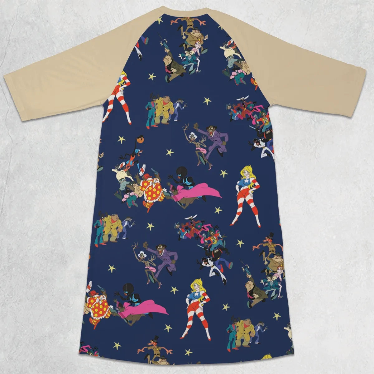 3/4 Sleeve Raglan Dress - HYLXGFEH