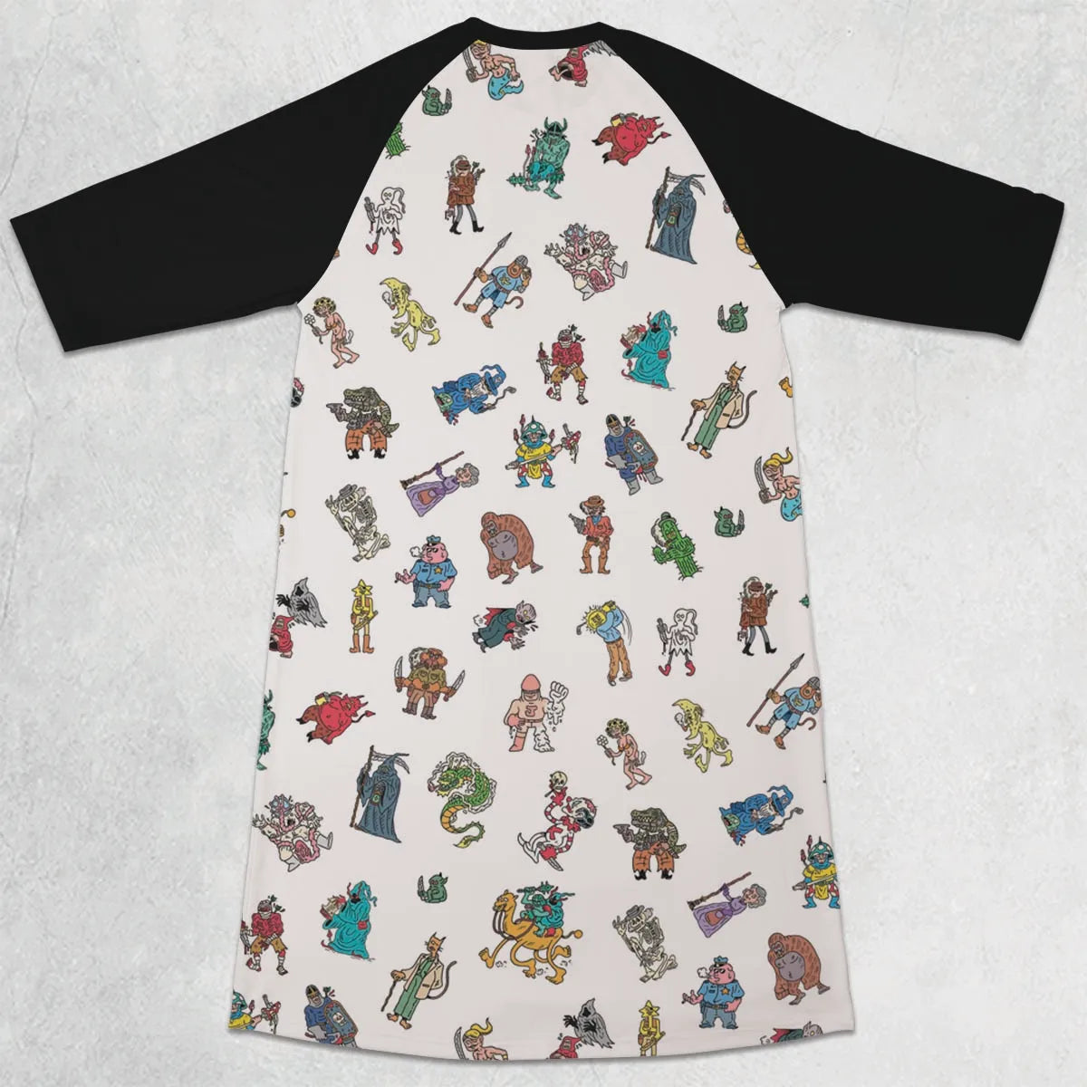 3/4 Sleeve Raglan Dress - 4Y734EY3