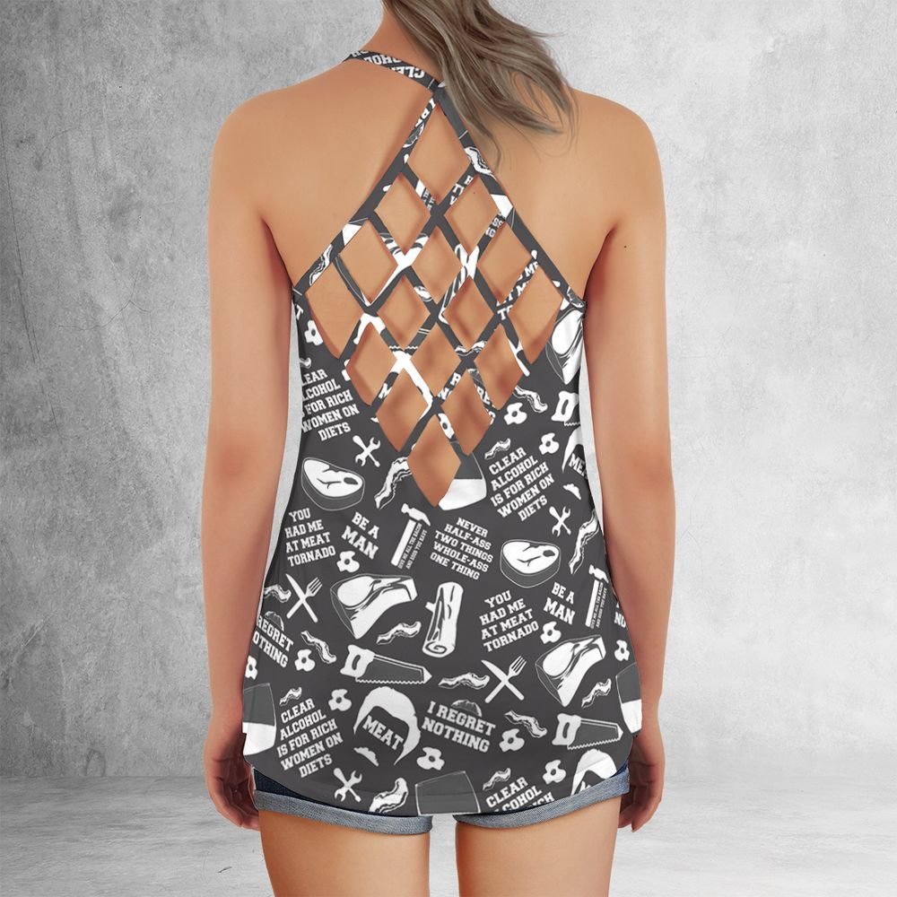 Criss Cross Tank Top - C1KE5H8L - - 3