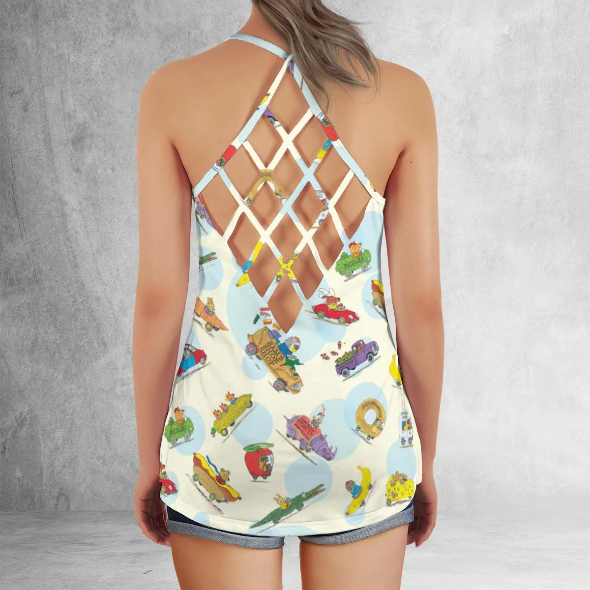 Criss Cross Tank Top - VCKJPHXE