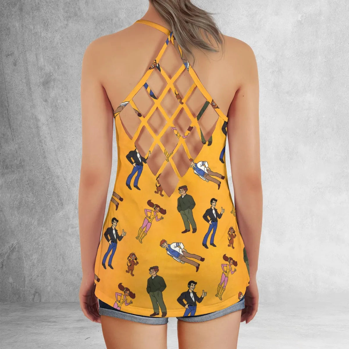 Criss Cross Tank Top - QLZ7B234