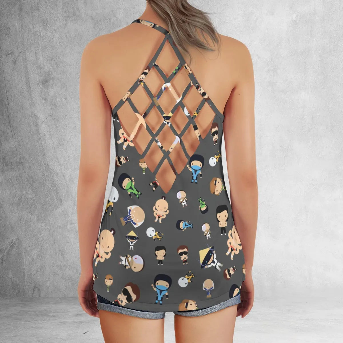 Criss Cross Tank Top - YETWHY8K