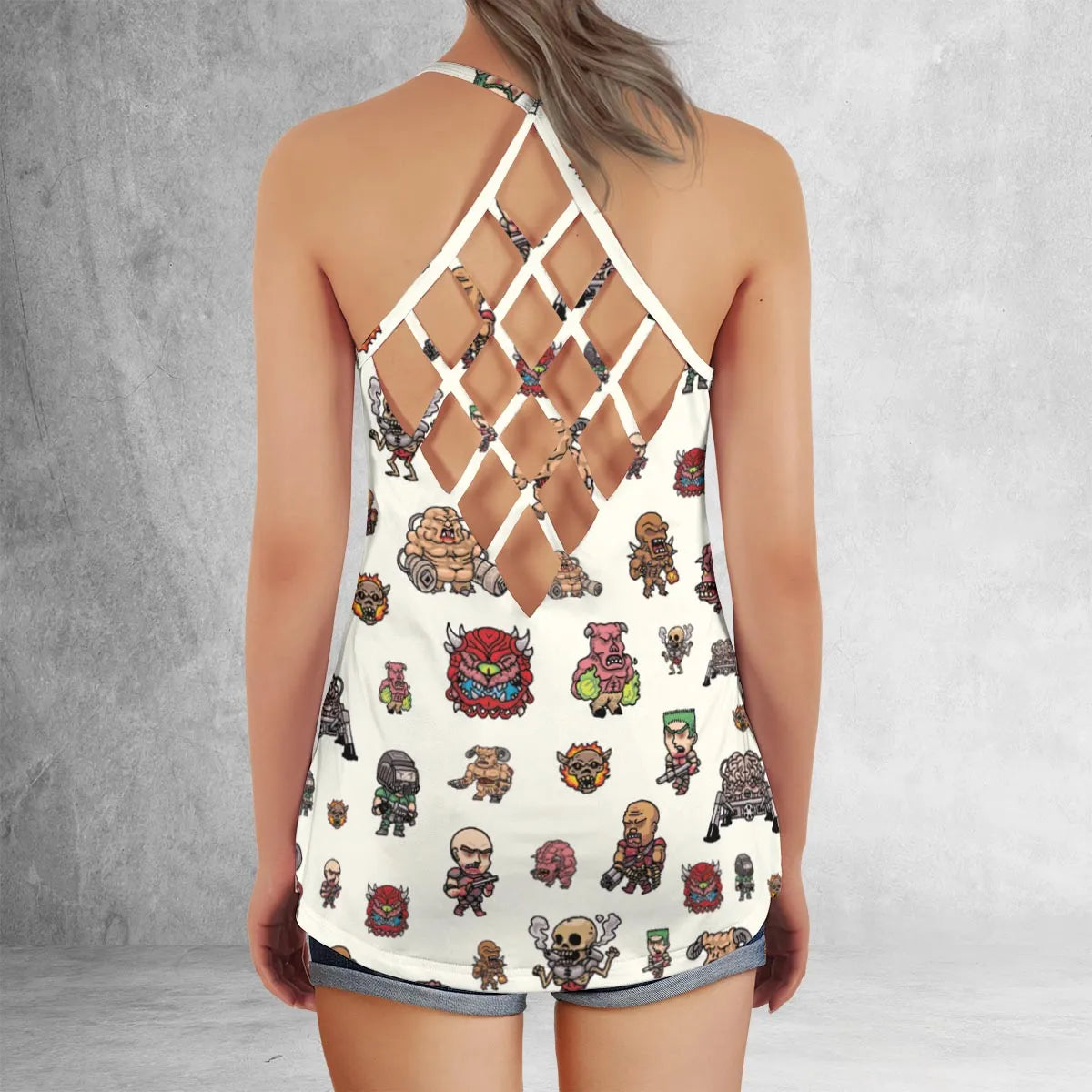 Criss Cross Tank Top - PR145U1Q