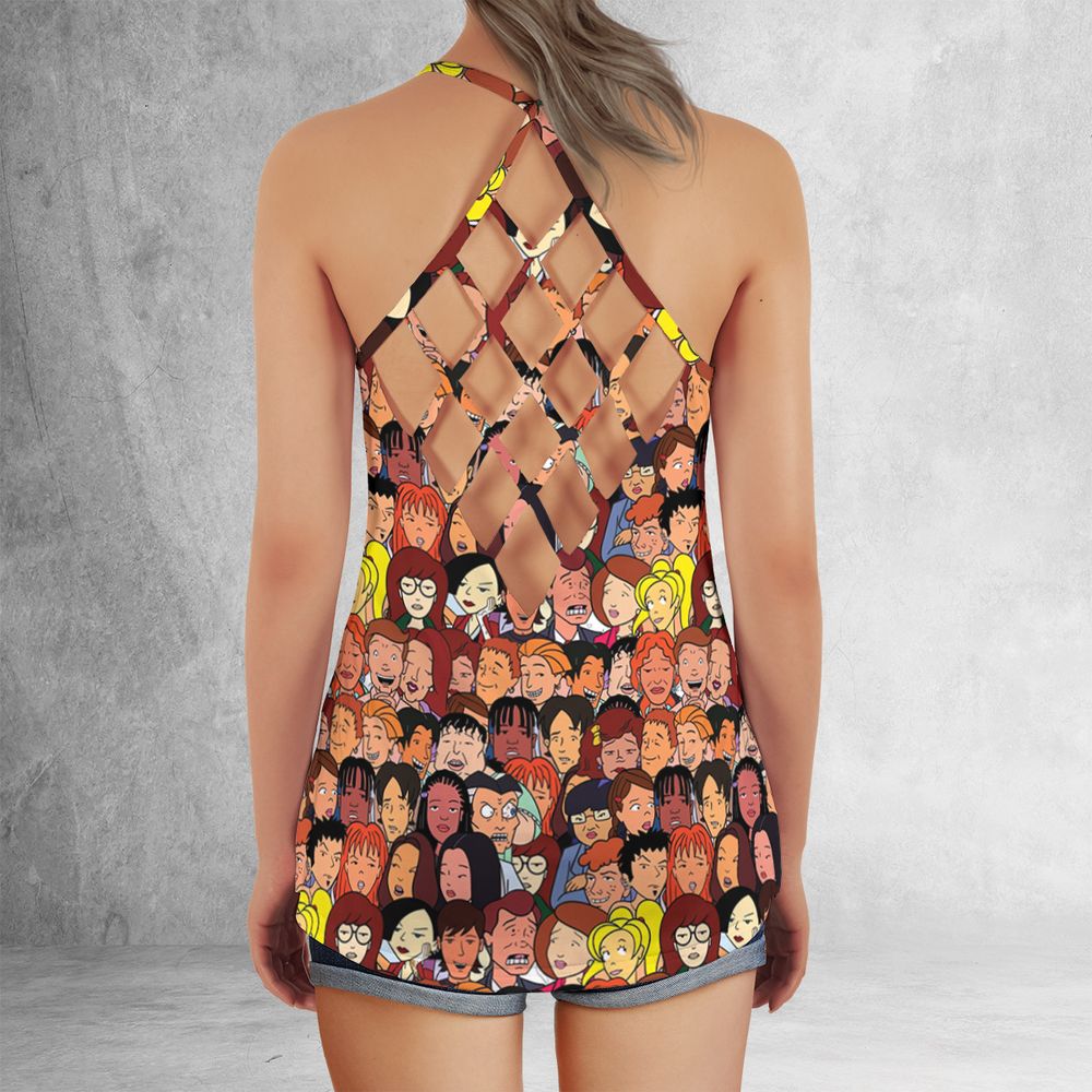Criss Cross Tank Top - 332RA6VH - - 3