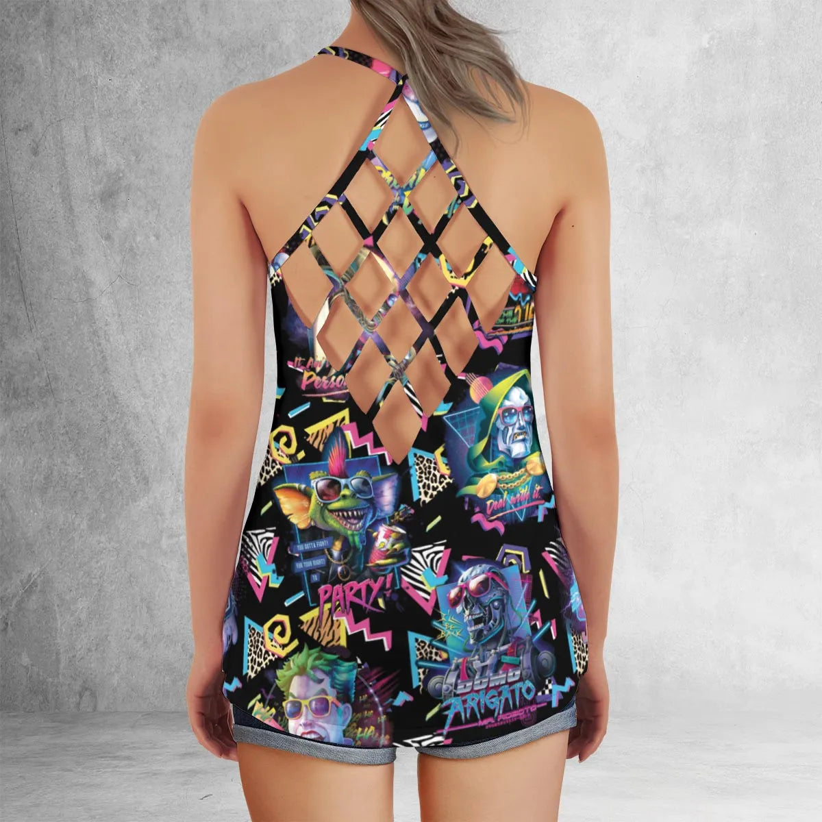 Criss Cross Tank Top - 9KT86XL4
