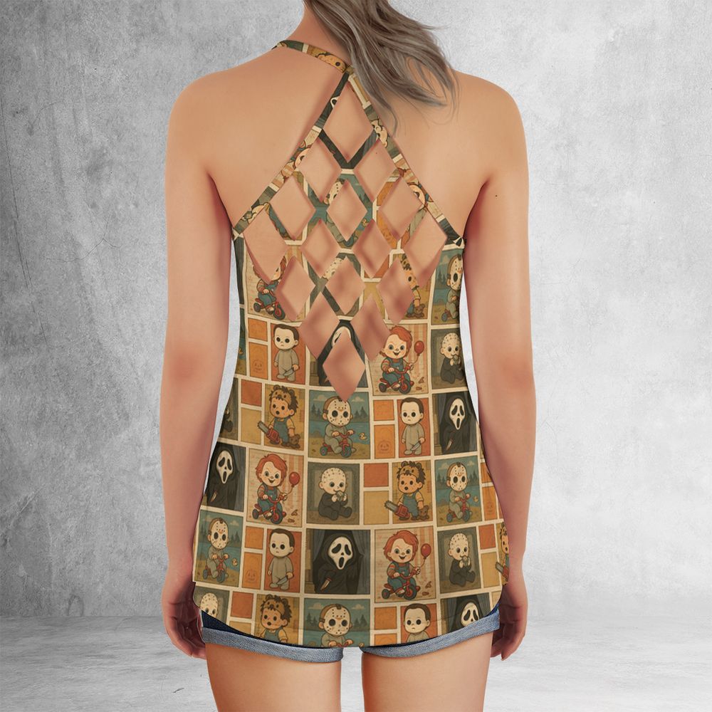 Criss Cross Tank Top - LJDC6GRD - - 3