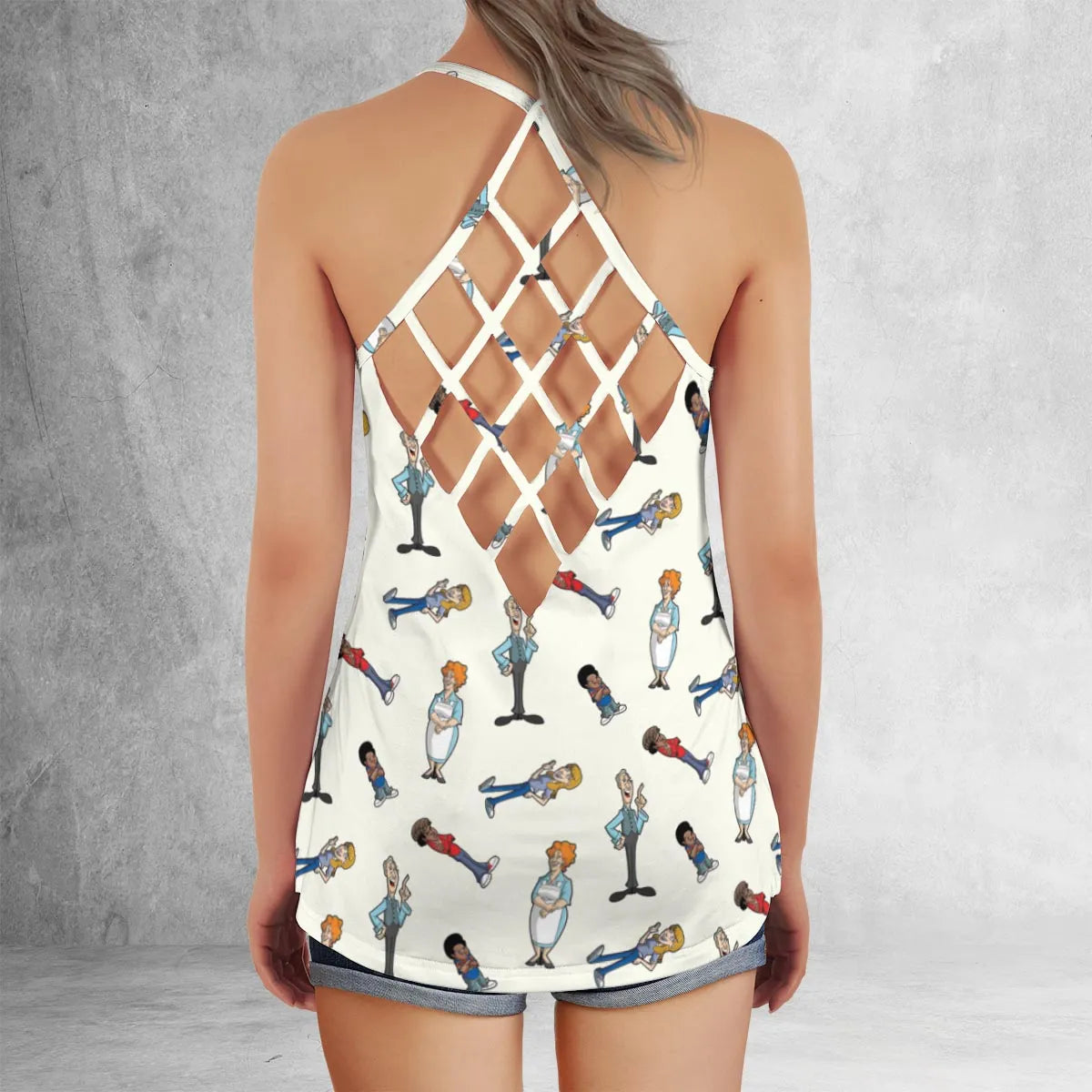 Criss Cross Tank Top - R96UQAHQ