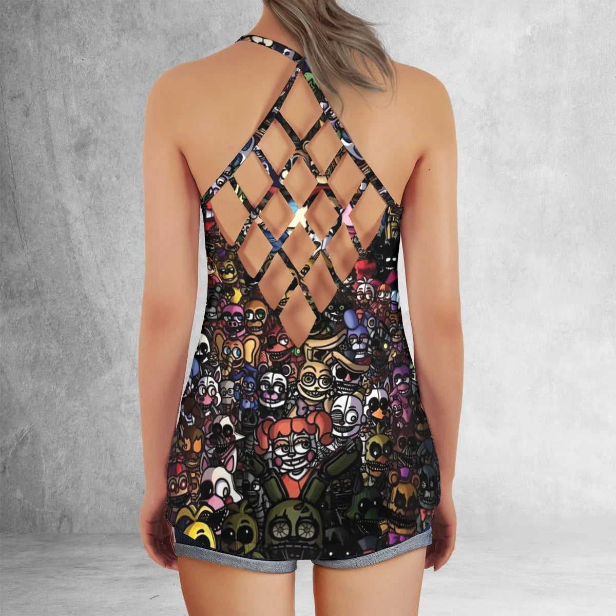 Criss Cross Tank Top - SWX1UZV7
