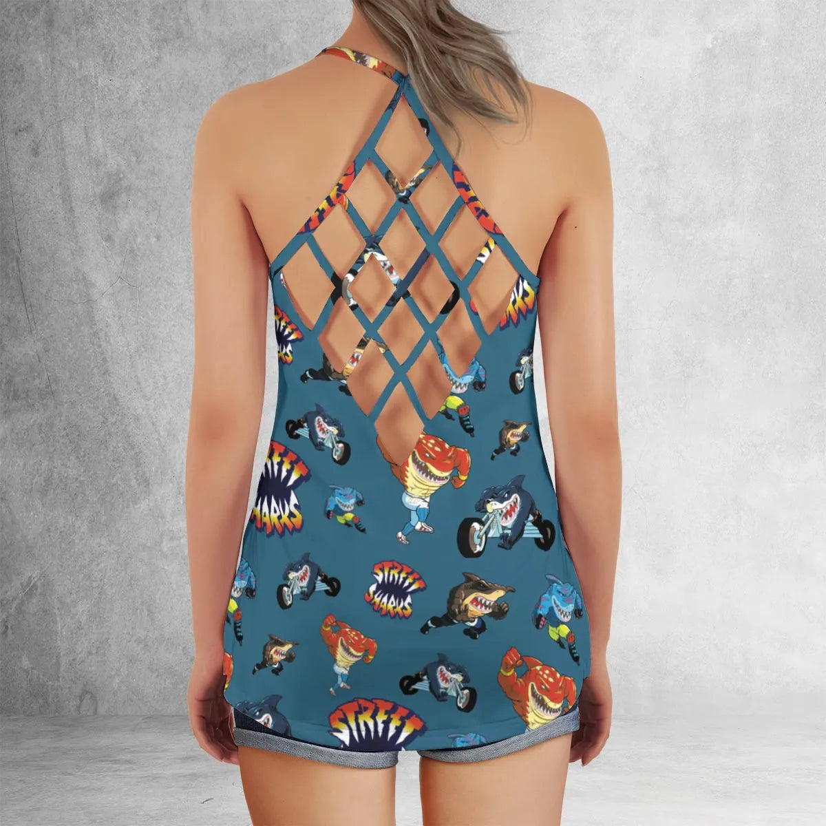 Criss Cross Tank Top - 3E4SJSUX