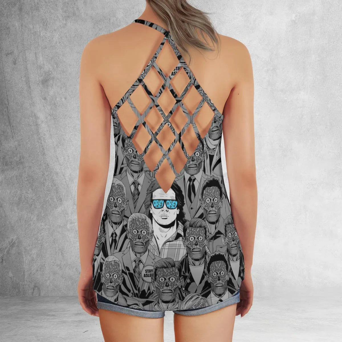Criss Cross Tank Top - D5K78PPL
