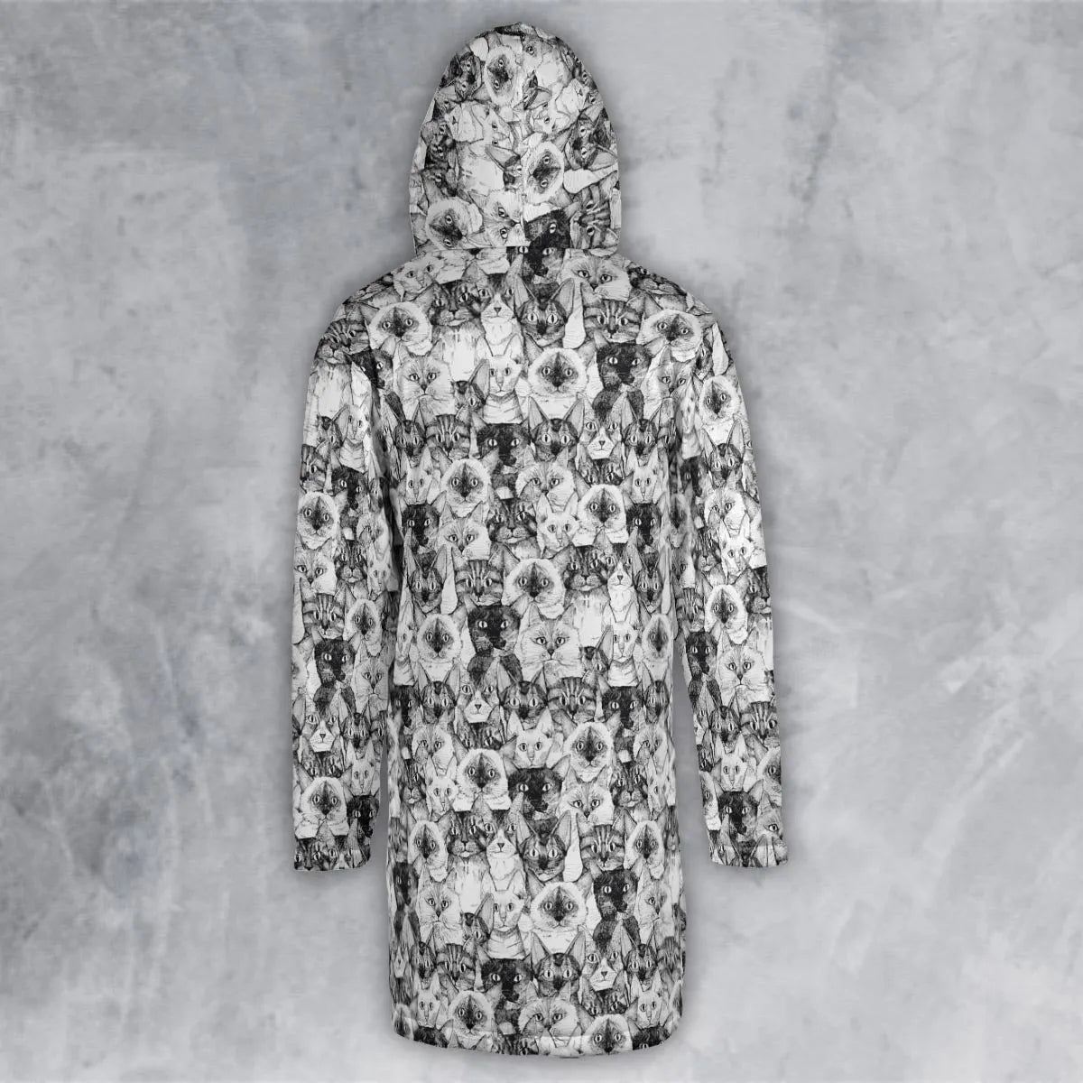 Just Cats Hooded Cloak Coat