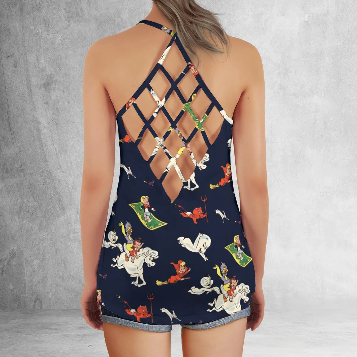Criss Cross Tank Top - HQP8EKDV