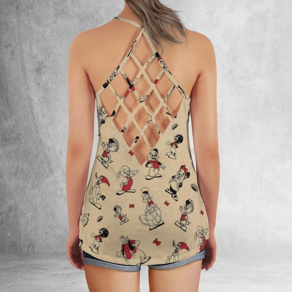 Criss Cross Tank Top - CDEJ6W8E