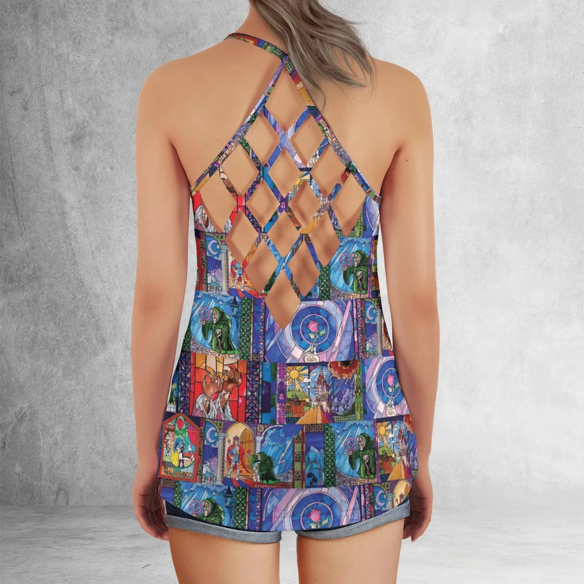Criss Cross Tank Top - BK9BUWZU