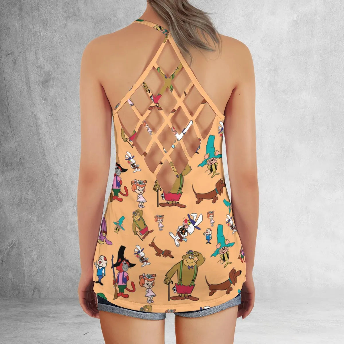 Criss Cross Tank Top - BBUJ7AX9
