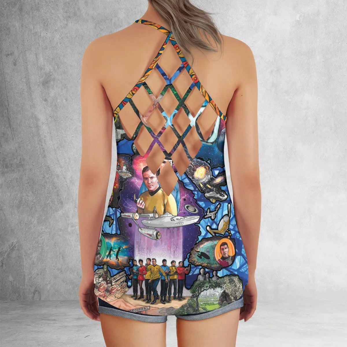 Criss Cross Tank Top - 6MBHZHGD