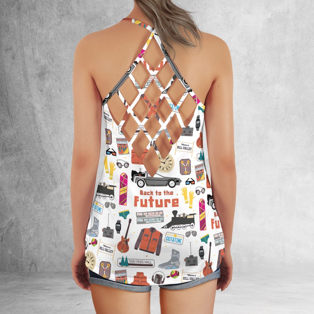 Criss Cross Tank Top - L5HFAZH8 - - 3