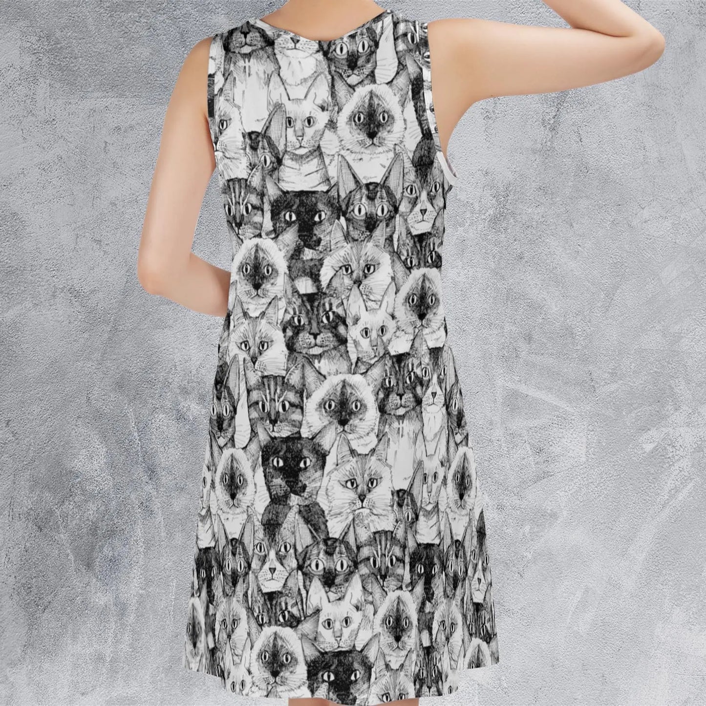 Just Cats Sleeveless Dress