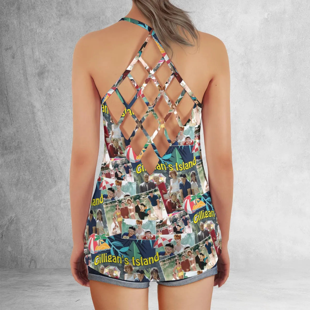 Criss Cross Tank Top - 3XEAHKGM