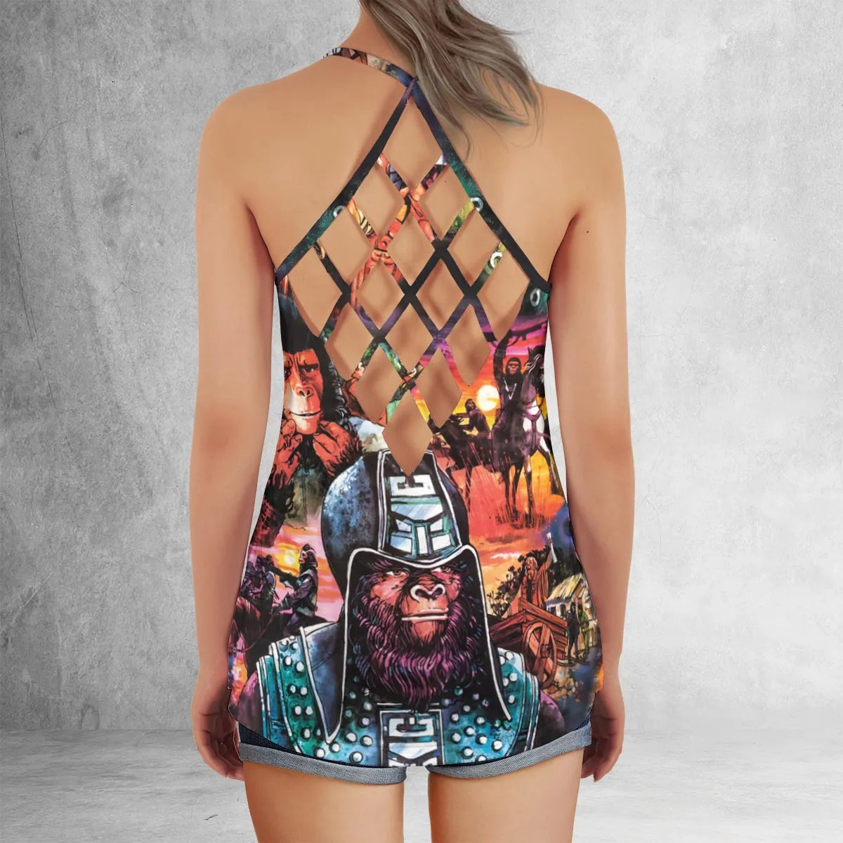 Criss Cross Tank Top - X5EZK92D