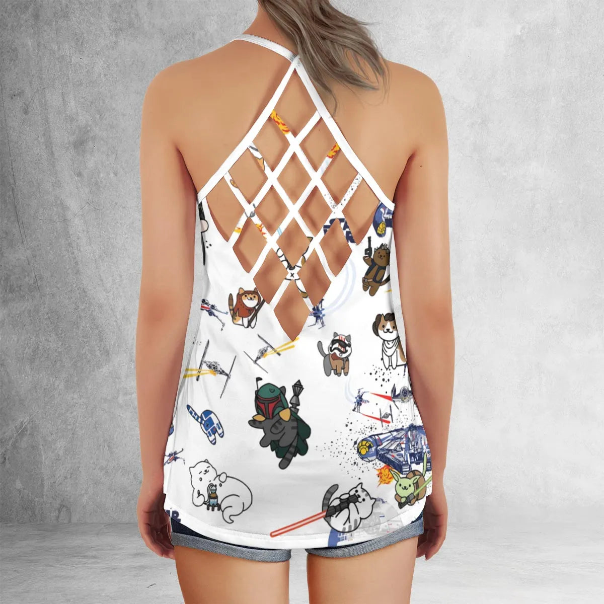 Criss Cross Tank Top - LHHG5NPR