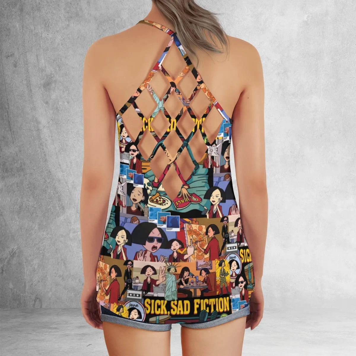 Criss Cross Tank Top - CJL9GUC1