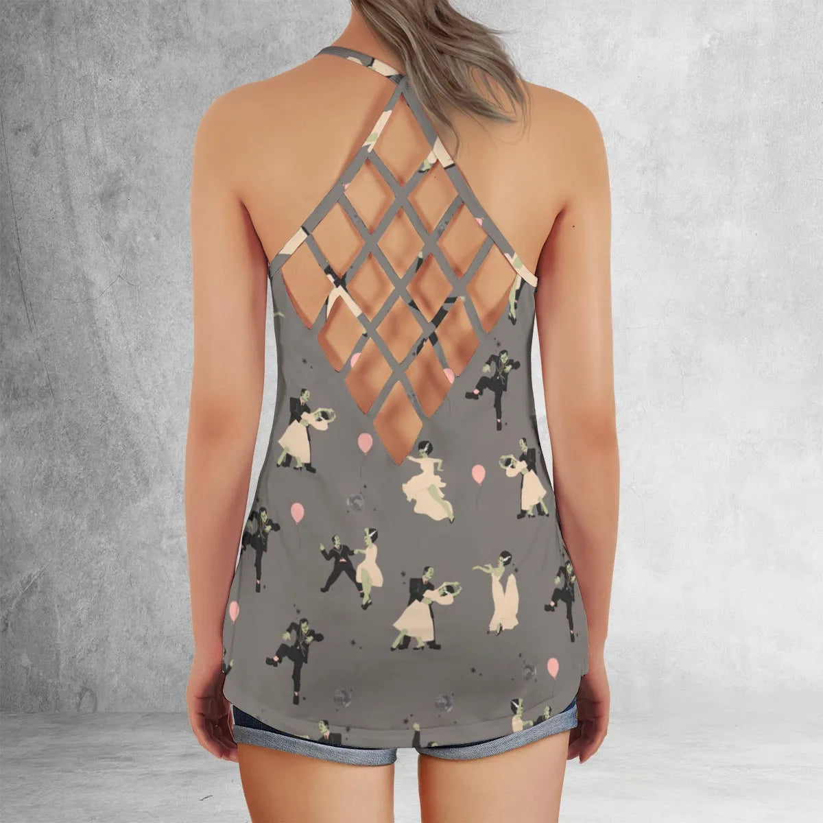 Criss Cross Tank Top - 3EQ1UHEH