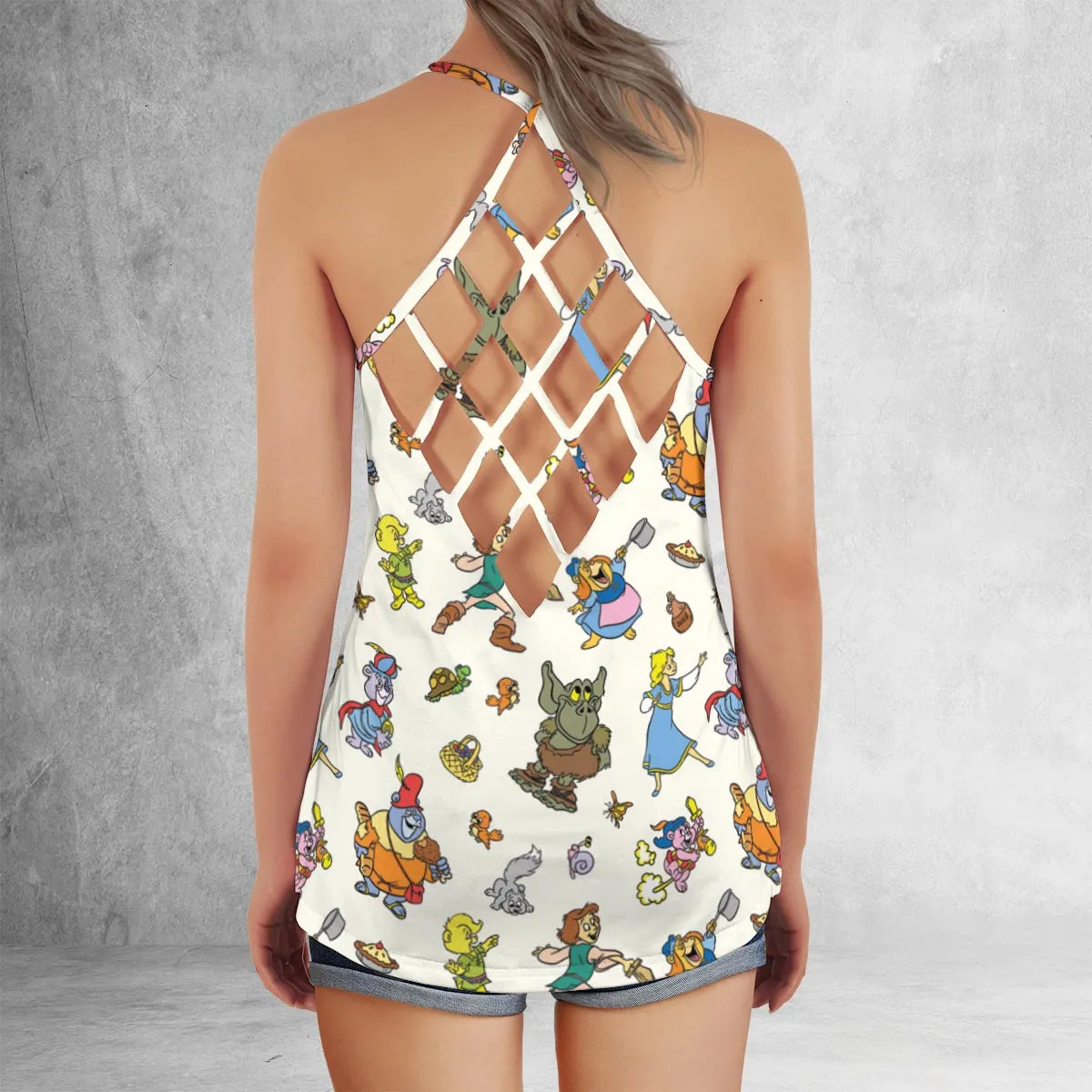 Criss Cross Tank Top - E9JJF431