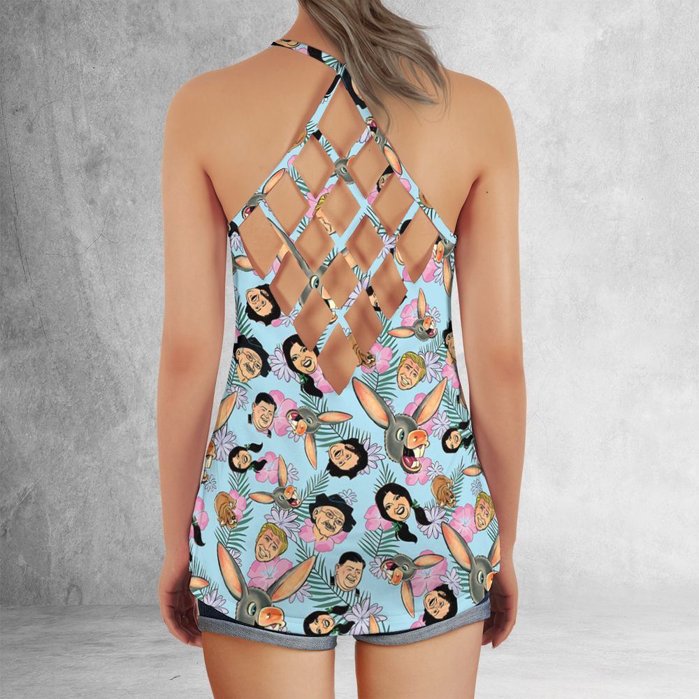Criss Cross Tank Top - QXQKAXPF - - 3