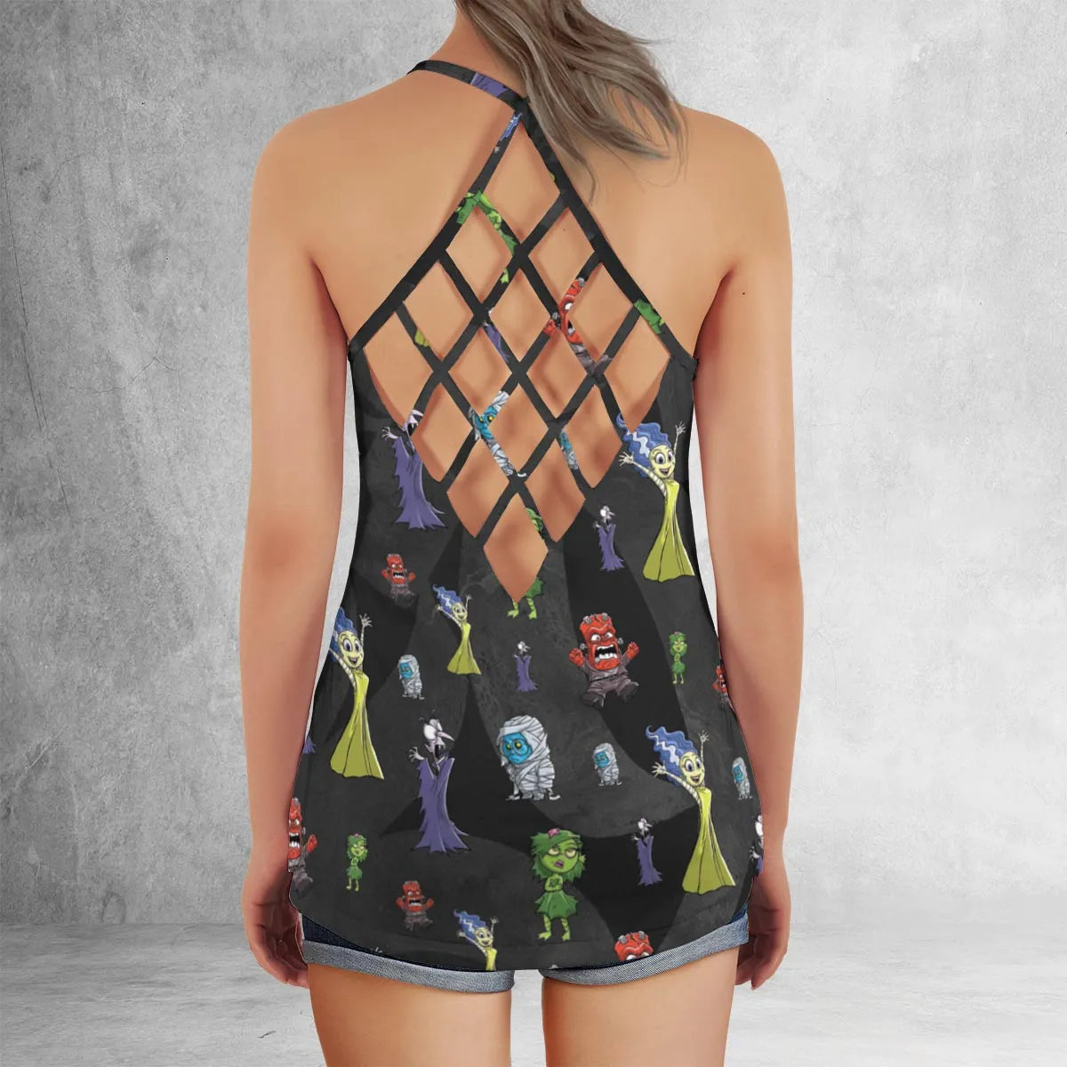 Criss Cross Tank Top - HKCSNWDJ