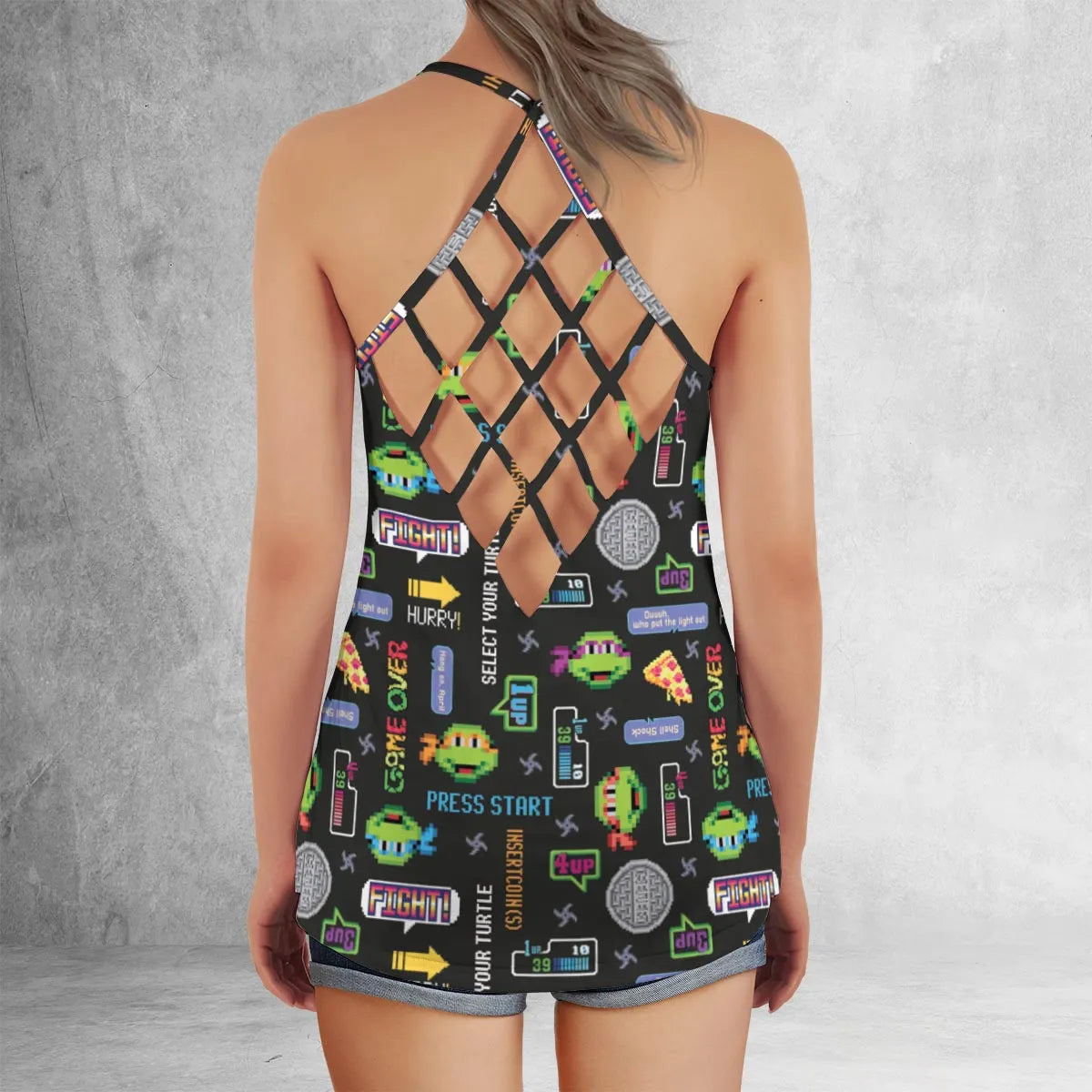 Criss Cross Tank Top - WY272F8M