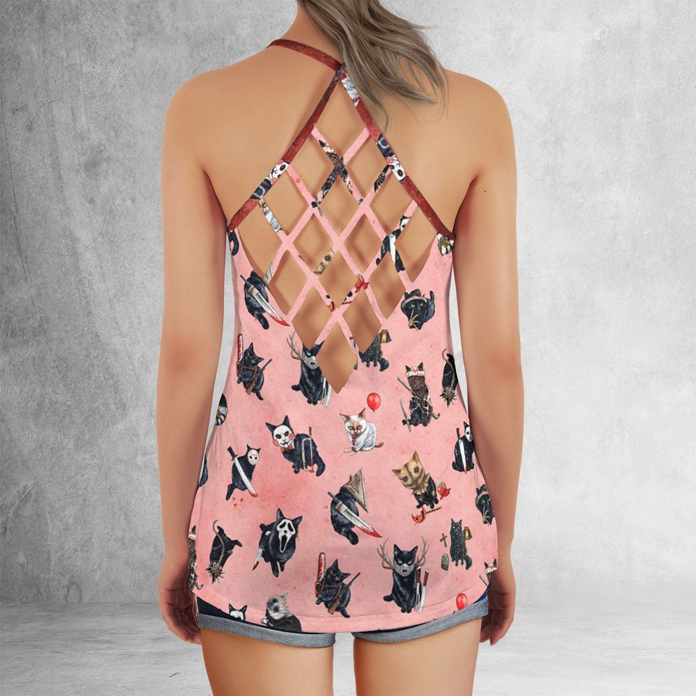 Criss Cross Tank Top - QB3M9BP5 - - 3