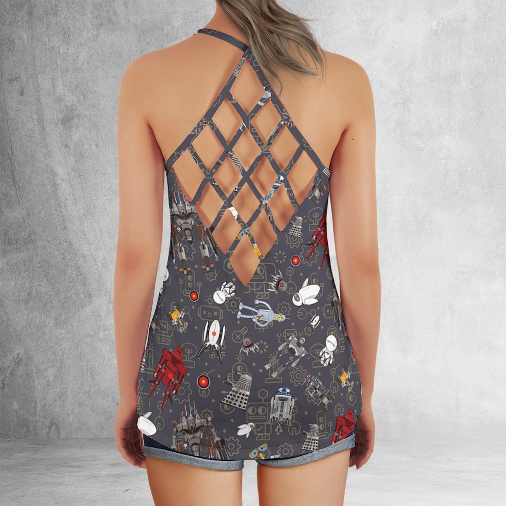 Criss Cross Tank Top - XW7735Y3 - - 3