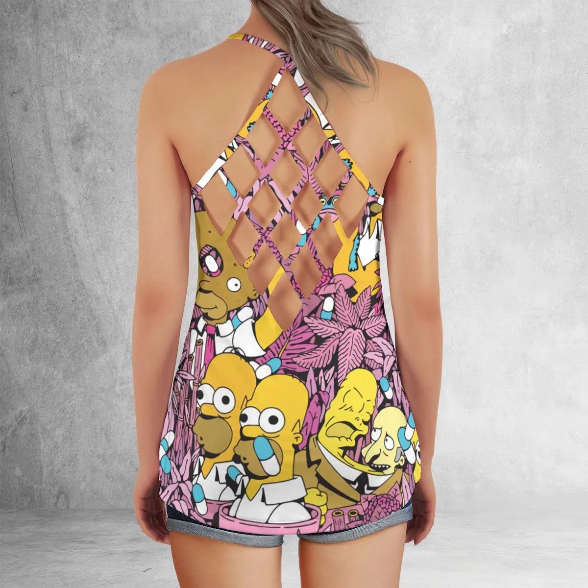 Criss Cross Tank Top - M4W7HKLD