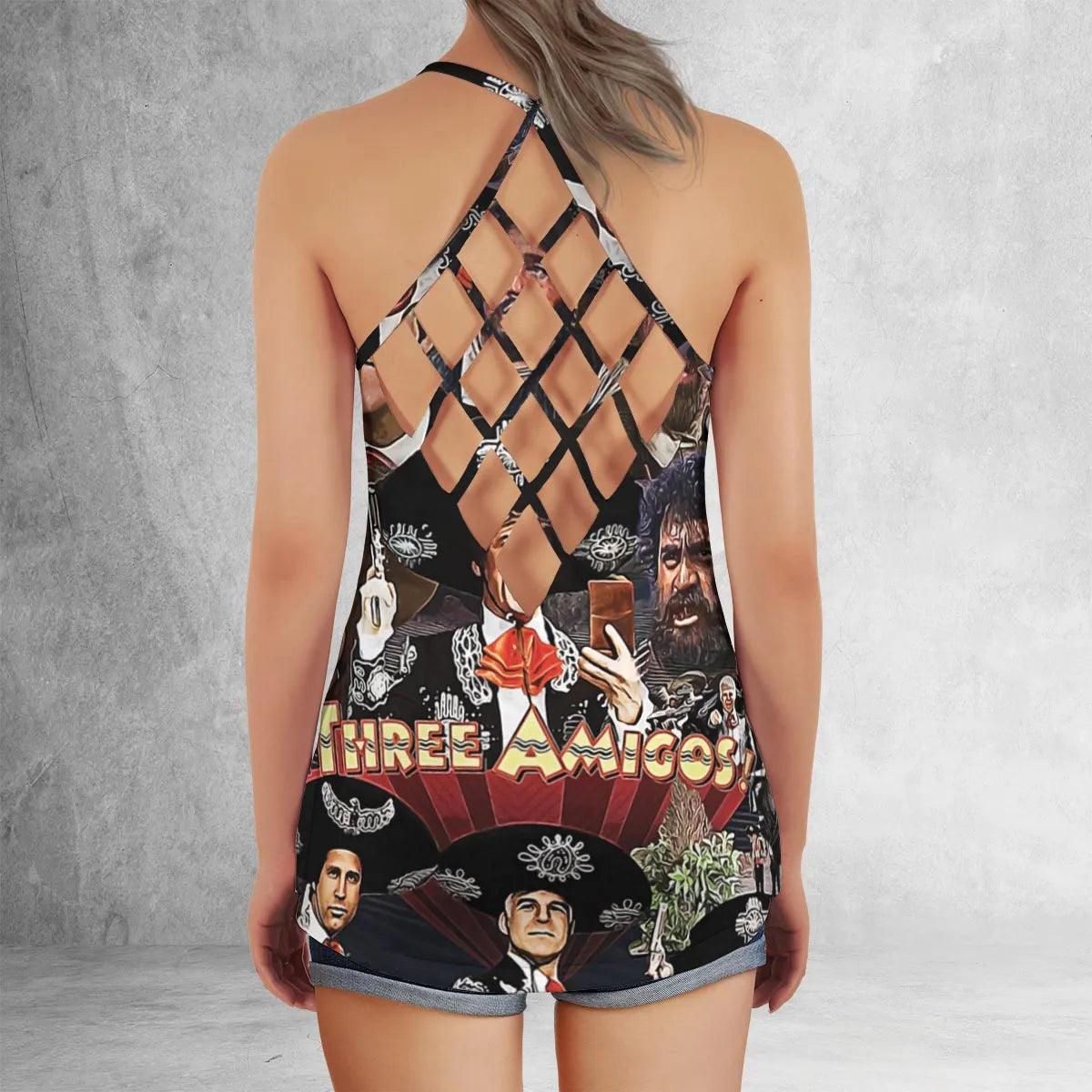 Criss Cross Tank Top - VH69DXNP