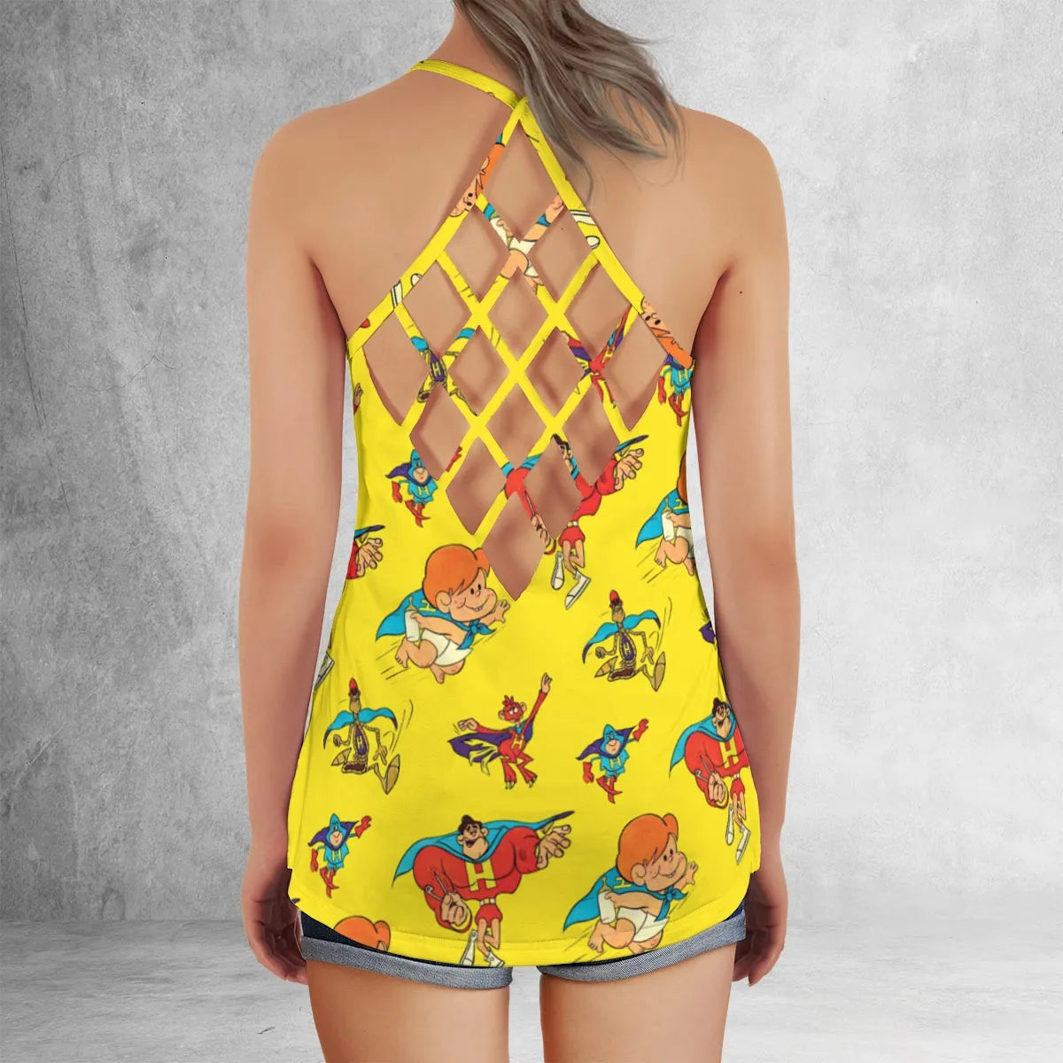 Criss Cross Tank Top - N3BZGYQ5