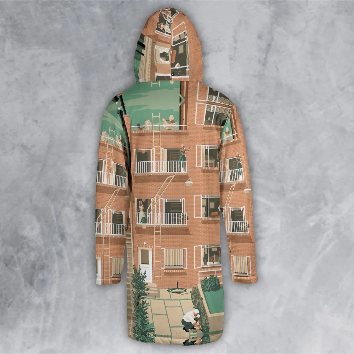 Hooded Cloak Coat - EUXZBNYW