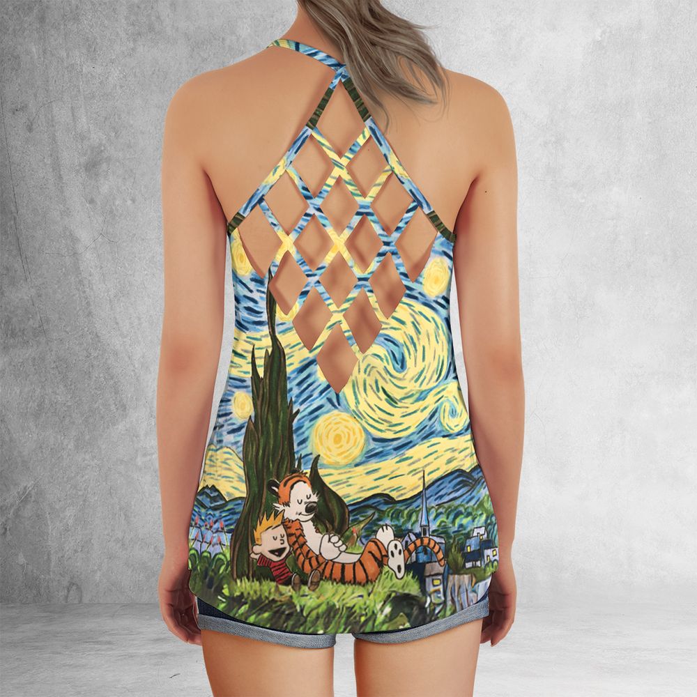 Criss Cross Tank Top - GAL955FH - - 3