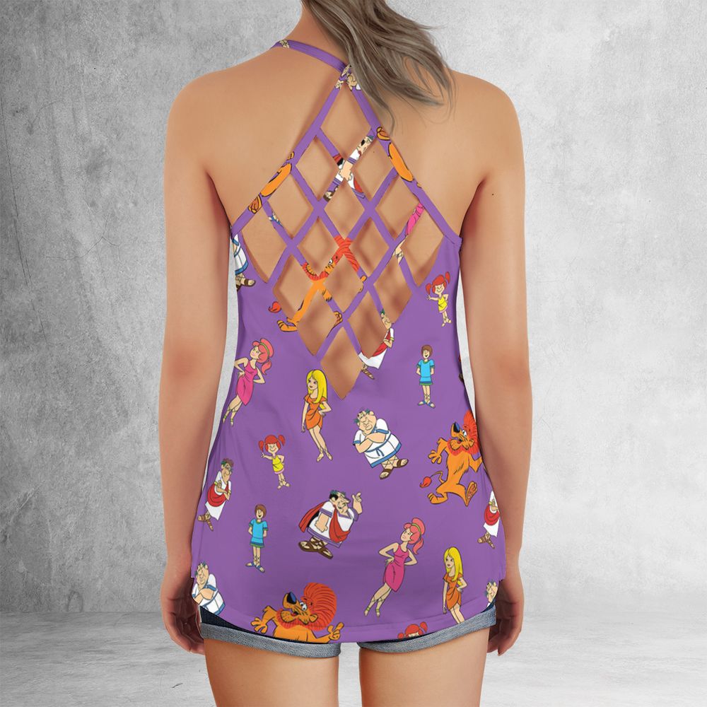 Criss Cross Tank Top - 1XECR34K - - 3