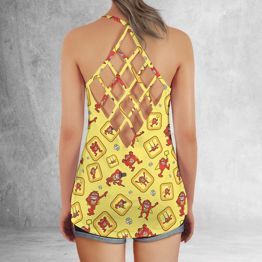 Criss Cross Tank Top - MHVUFNUC - - 3