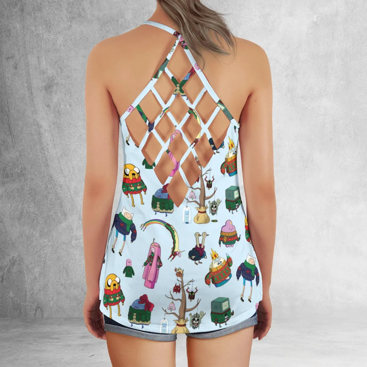 Criss Cross Tank Top - QPBFASS5