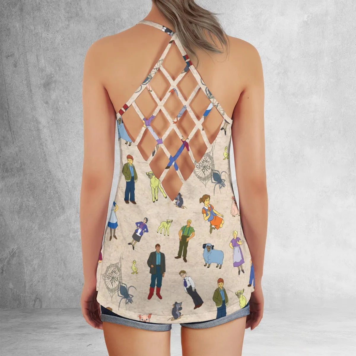 Criss Cross Tank Top - TZYYVGUK
