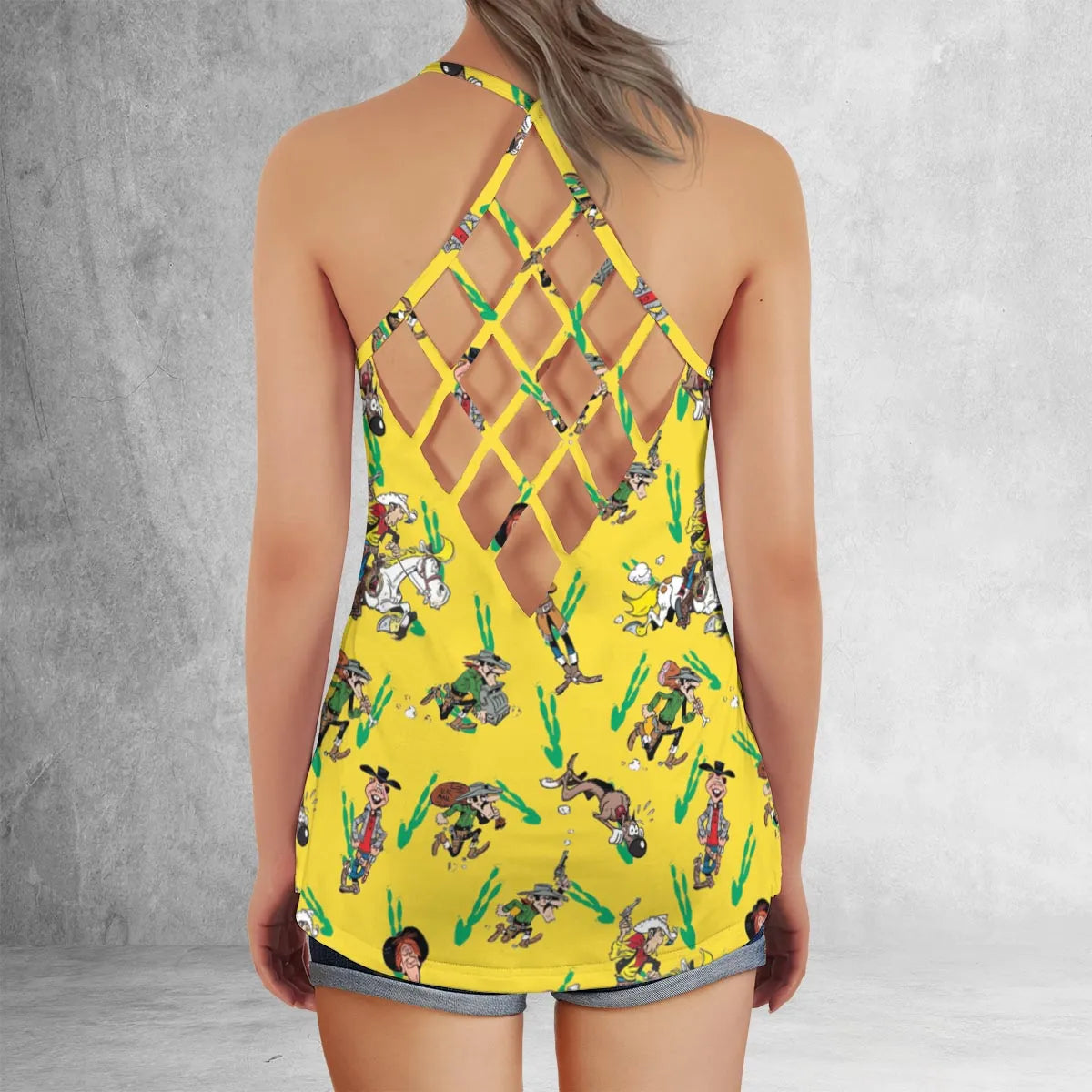Criss Cross Tank Top - C34YABU3