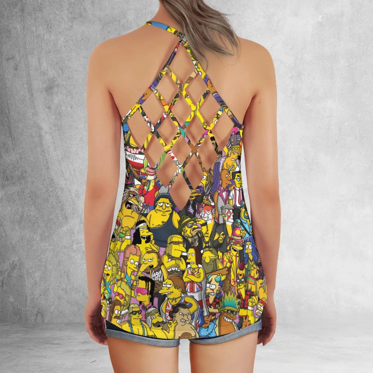Criss Cross Tank Top - 4TR8F1GV