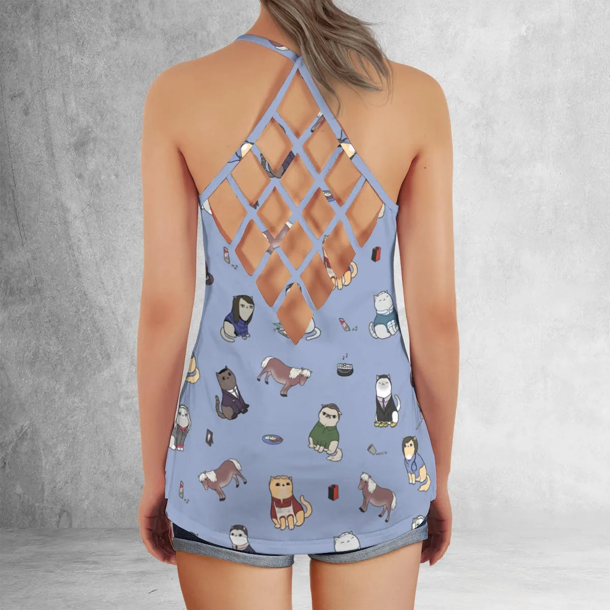 Criss Cross Tank Top - MLEX9U6X