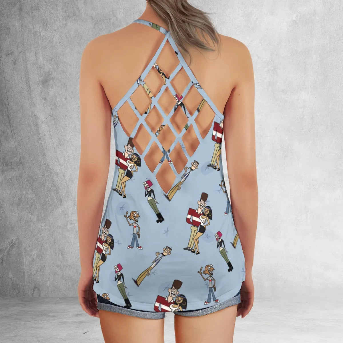 Criss Cross Tank Top - M4TDEL4C